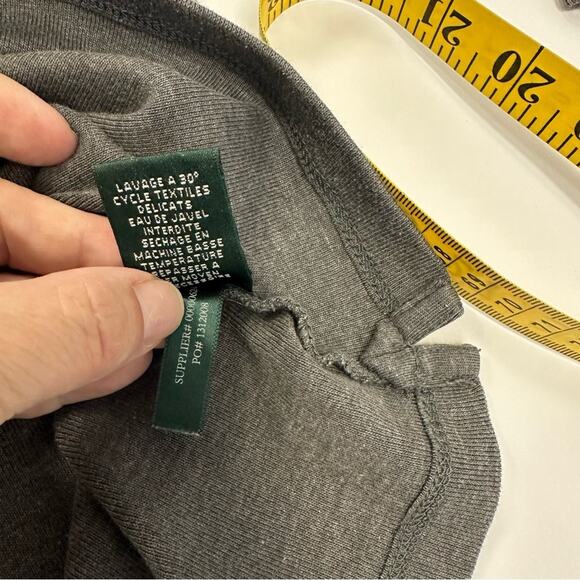 Lauren by Ralph Lauren Gray Long Sleeve Shirt - Size L/G - Picture 10 of 10